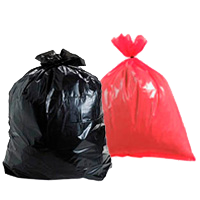 BOLSA PLANA NEGRA Y ROJA